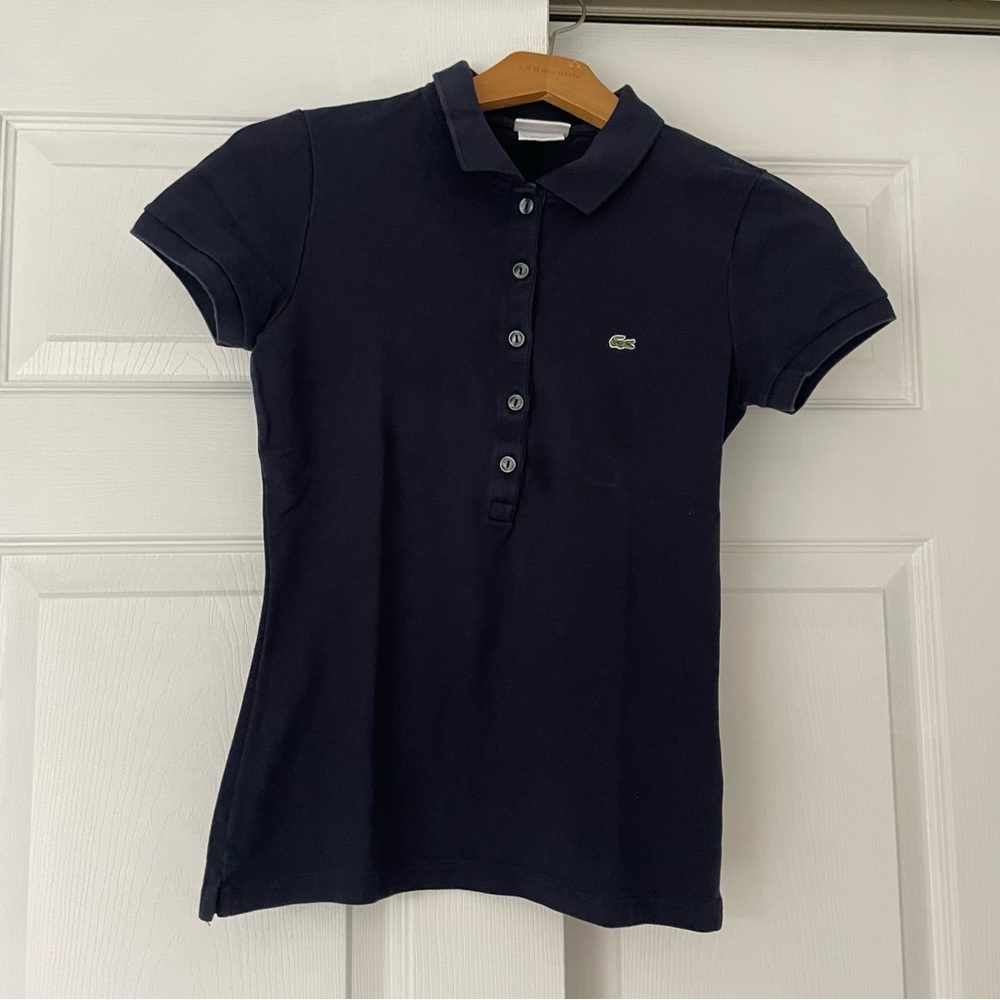 Lacoste Navy Blue Polo. | Size 36